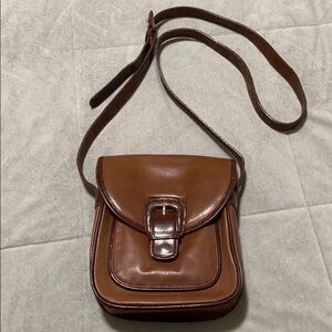 GINNIE JOHANSEN Vintage brown crossbody purse
